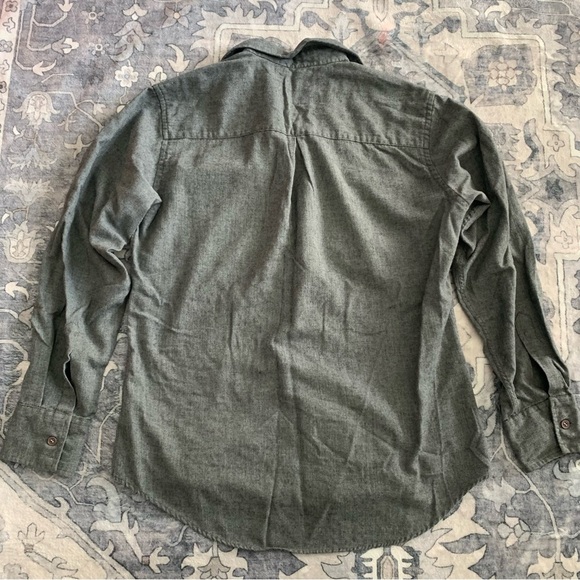 Yes Saint Laurent Gray Button Down Long Sleeve Size L - Picture 4 of 6